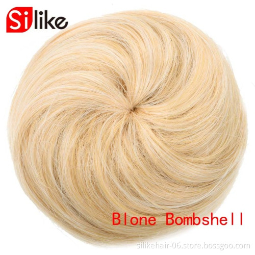 Curly Bun Extensions Scrunchie Updo Hair Pieces Synthetic Combs in Messy Bun Hair Piece for Women Chignon Hairpiece for Women